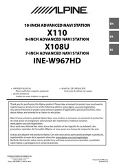 Alpine INE-W967HD Manual De Instrucciones