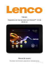 Lenco TAB-831 Manual De Usuario