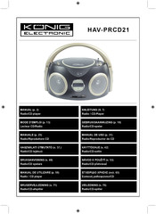 König Electronic HAV-PRCD21 Manual De Uso