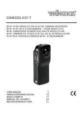 Velleman CAMCOLVC17 Manual Del Usuario