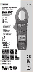 Klein Tools CL450 Manual De Instrucciones