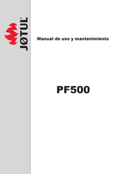 Jotul PF500 Manual De Uso Y Mantenimiento