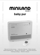 miniland baby baby pur Manual De Instrucciones