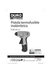 DURO PRO D-AK 3,6/1 Li Manual De Instrucciones