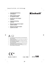 EINHELL 15.441.11 Manual De Instrucciones