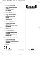 HERKULES HSA 120 Manual De Instrucciones