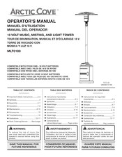 Arctic Cove MLT0180 Manual Del Operador