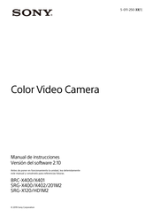 Sony SRG-X400 Manual De Instrucciones