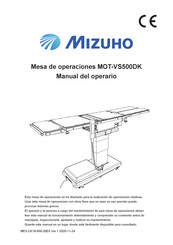 Mizuho MOT-VS500DK Manual Del Operario