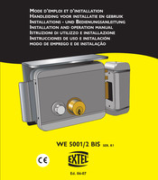 Extel WE 5001/2 BIS Instrucciones De Uso