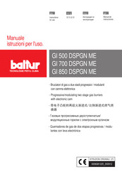 baltur GI 500 DSPGN ME Manual De Instrucciones