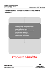 Emerson Rosemount 648 Guía De Instalación Rápida