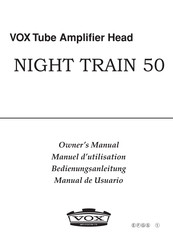 VOX Amplification NIGHT TRAIN 50 Manual De Usuario