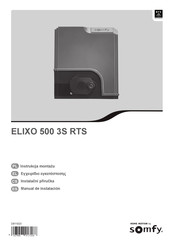Somfy ELIXO 500 3S RTS Manual De Instalación