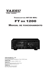 Yaesu FT DX 1200 Manual De Funcionamiento