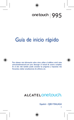 Alcatel Onetouch 995 Guia De Inicio Rapido