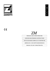 Zanotti ZM Serie Manual De Uso Y Manutención