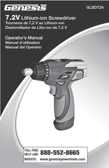 Genesis GLSD72A Manual Del Operario
