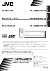 JVC KD-LC111 Manual De Instrucciones