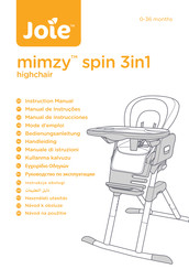 Joie mimzy spin 3in1 Manual De Instrucciones