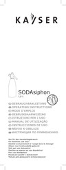 KAYSER SODAsiphon 1,0 L Instrucciones De Uso