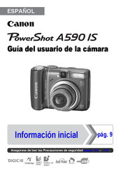 Canon Powershot A590 IS Guia Del Usuario