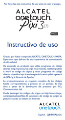 Alcatel onetouch Pixi 3 Instructivo De Uso