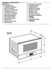 Gaggenau BMP 224 Instrucciones De Montaje