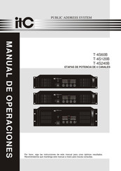 ITC T-4S60B Manual De Operaciones