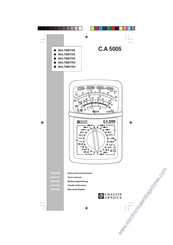 Chauvin Arnoux C.A 5005 Manual De Empleo