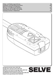 Selve GDO 550 Instrucciones De Montaje