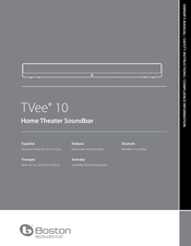 Boston Acoustics TVee 10 Manual Del Usuario