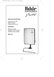 Fakir 2000 TS Instrucciones De Uso