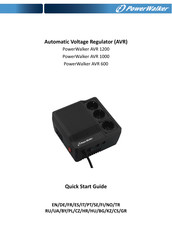 PowerWalker AVR 1000 Guia De Inicio Rapido