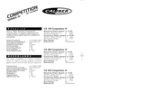 Caliber Audio Technology CA260 Competition IV Manual De Uso