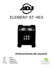 ADJ ELEMENT ST HEX Instrucciones De Usuario