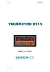 Elecsan C113 Manual De Usuario