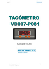 Elecsan VD007-P081 Manual De Usuario