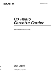 Sony CFD-C1000 Manual De Instrucciones