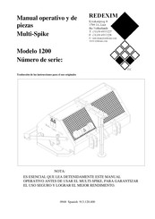 Redexim Multi-Spike 1200 Manual Operativo