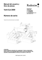 Redexim Verti-Cut 2000 Manual Del Usuario