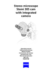 Zeiss Stemi 305 cam Instrucciones De Manejo