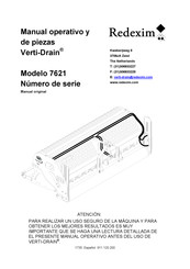 Redexim Verti-Drain 7621 Manual Operativo