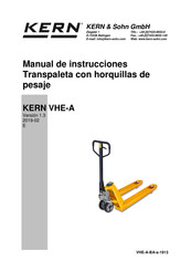 KERN VHE-A Manual De Instrucciones