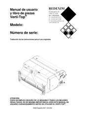 Redexim Verti-Top 1500-2 Manual De Usuario