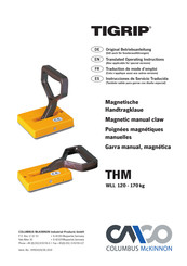 Columbus McKinnon TIGRIP THM 120 Instrucciones De Servicio Traducida