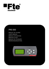 FTE Maximal PRO 300 Manual De Usuario