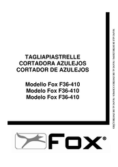 Fox F36-410 Manual De Instrucciones