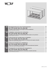 Wolf KG TOP 43-430 Instrucciones De Montaje