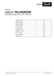 Danfoss Optyma Plus INVERTER OP-MPLM Manual Del Usuario